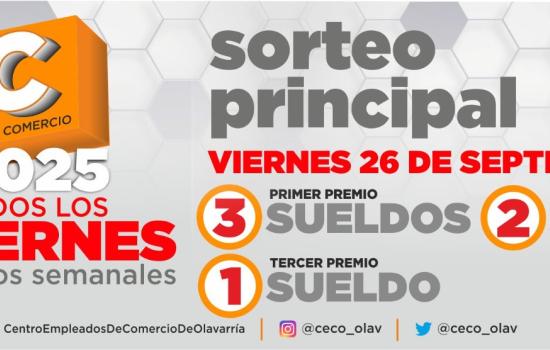 CON SORTEOS SEMANALES E IMPORTANTES PREMIOS EL CECO CELEBRA EL MES DEL EMPLEADO DE COMERCIO